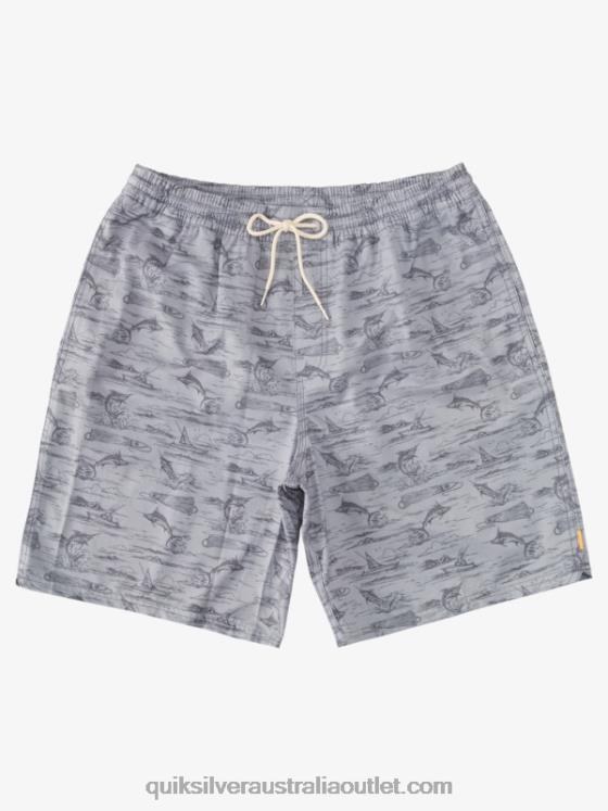 Quiksilver Men Waterman Marlin Jig 17 Volleys H2N4B989 sharkskin marlin vy