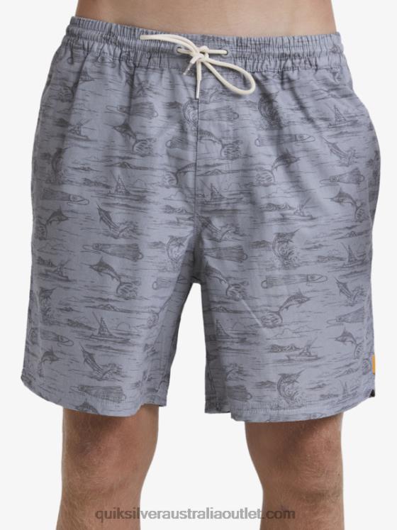 Quiksilver Men Waterman Marlin Jig 17 Volleys H2N4B989 sharkskin marlin vy