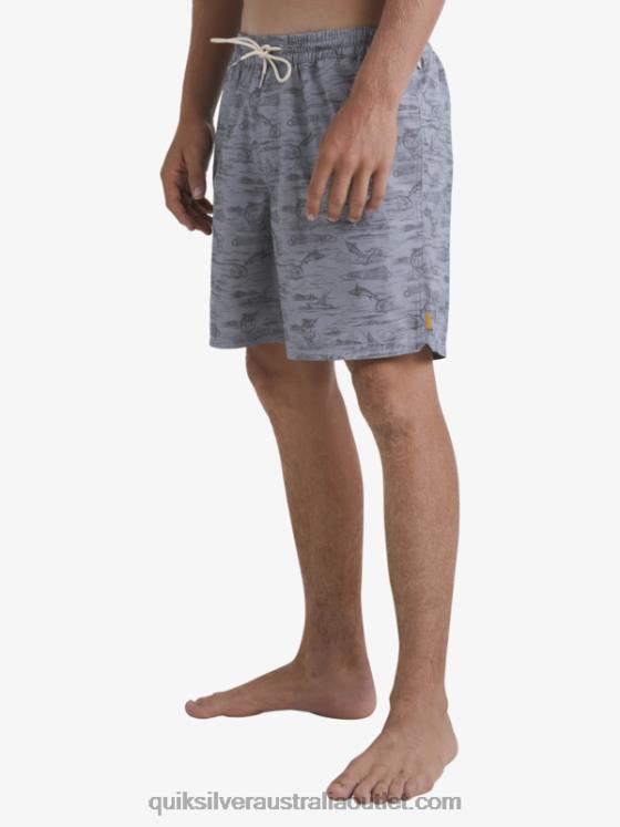 Quiksilver Men Waterman Marlin Jig 17 Volleys H2N4B989 sharkskin marlin vy