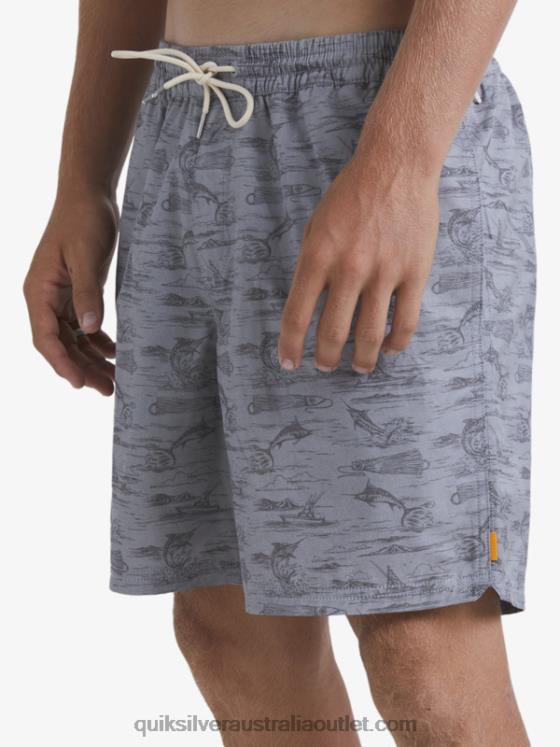 Quiksilver Men Waterman Marlin Jig 17 Volleys H2N4B989 sharkskin marlin vy