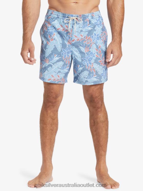 Quiksilver Men Waterman Perfect Feel 17 Volleys H2N4B407 ensign blue perfect feel v