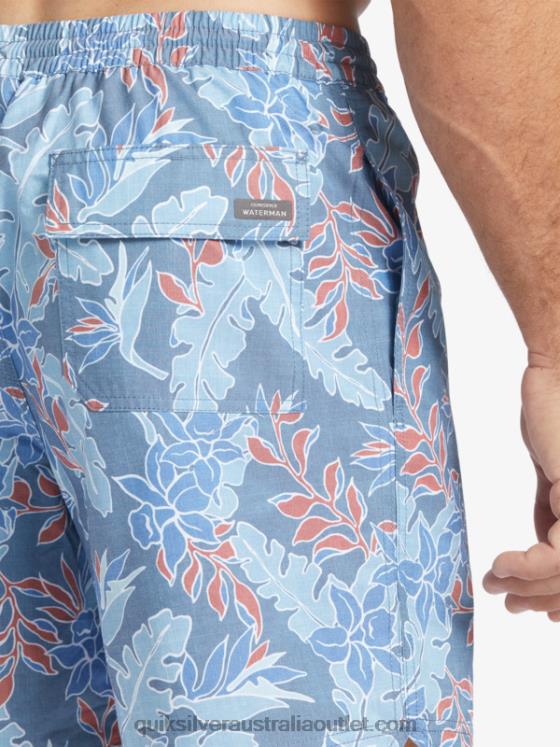 Quiksilver Men Waterman Perfect Feel 17 Volleys H2N4B407 ensign blue perfect feel v