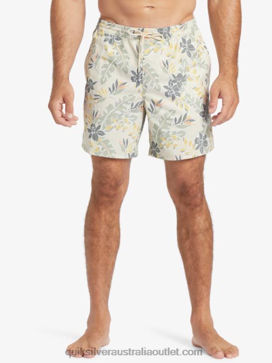 Quiksilver Men Waterman Perfect Feel 17 Volleys H2N4B408 brown rice perfect feel