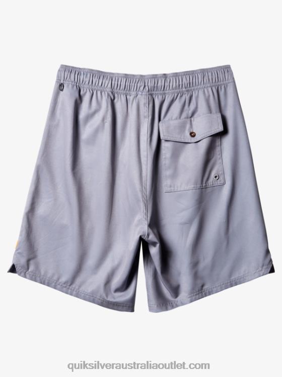 Quiksilver Men Waterman Scout Zipper Amphibian 20 Boardshorts H2N4B1326 sharkskin