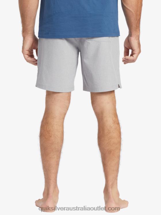 Quiksilver Men Waterman Scout Zipper Amphibian 20 Boardshorts H2N4B1326 sharkskin