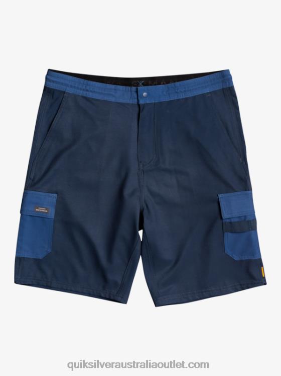 Quiksilver Men Waterman Seafaring Amphibian 20 Hybrid Shorts H2N4B1851 midnight navy