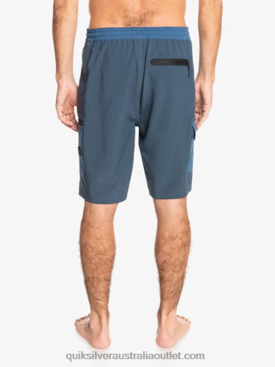 Quiksilver Men Waterman Seafaring Amphibian 20 Hybrid Shorts H2N4B1851 midnight navy