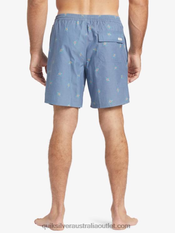 Quiksilver Men Waterman Small Pedals 17 Volleys H2N4B395 ensign blue small pedals v