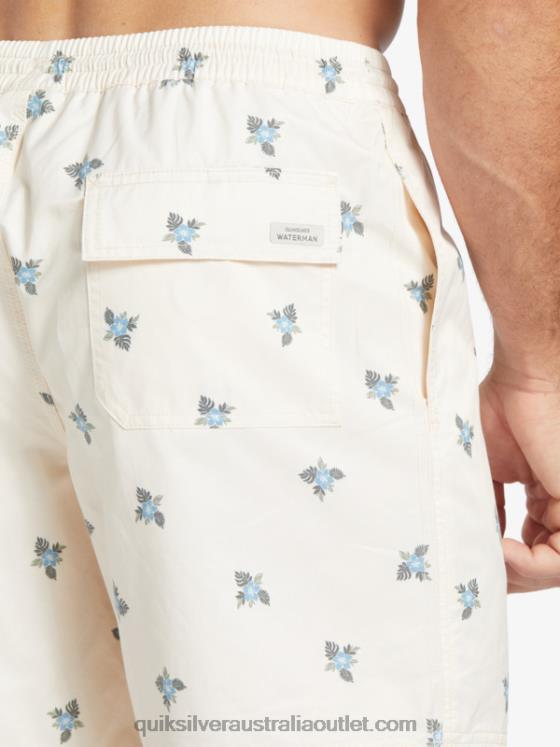 Quiksilver Men Waterman Small Pedals 17 Volleys H2N4B397 antique white small pedals v