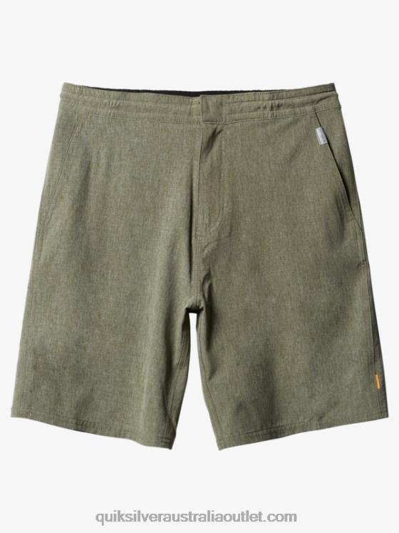 Quiksilver Men Waterman Suva 20 Amphibian Boardshorts H2N4B783 four leaf clover heather