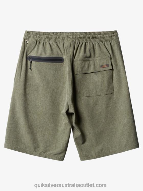 Quiksilver Men Waterman Suva 20 Amphibian Boardshorts H2N4B783 four leaf clover heather