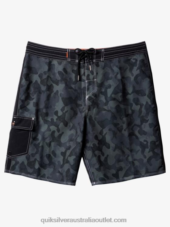 Quiksilver Men Waterman Throwback Camo 19 Boardshorts H2N4B535 black throwback fade