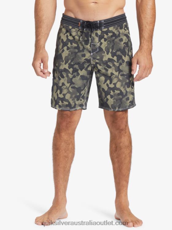 Quiksilver Men Waterman Throwback Camo 19 Boardshorts H2N4B535 black throwback fade
