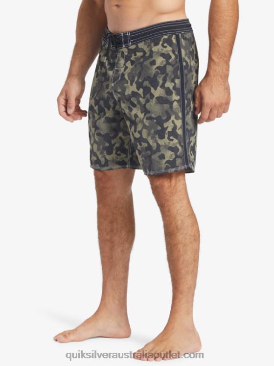 Quiksilver Men Waterman Throwback Camo 19 Boardshorts H2N4B535 black throwback fade