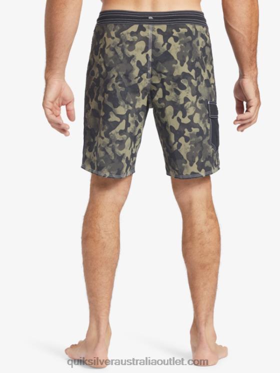 Quiksilver Men Waterman Throwback Camo 19 Boardshorts H2N4B535 black throwback fade