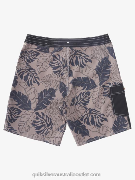 Quiksilver Men Waterman Throwback Print 2 19 Boardshorts H2N4B848 black throwback