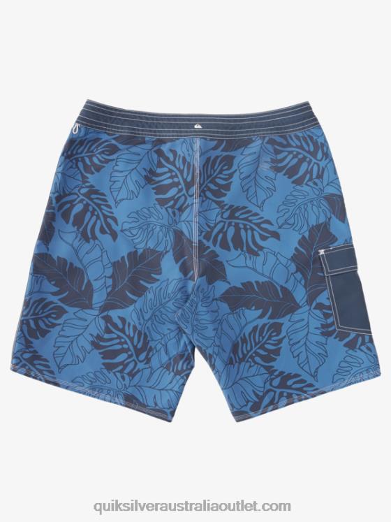 Quiksilver Men Waterman Throwback Print 2 19 Boardshorts H2N4B849 ensign blue throwback