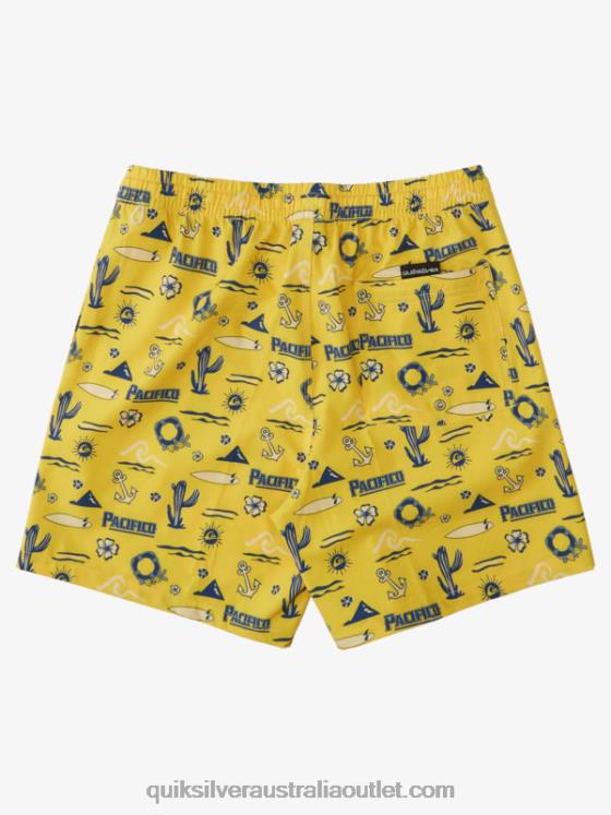 Quiksilver x Pacifico Men 17 Volleys H2N4B1763 yellow pacifico quik volley