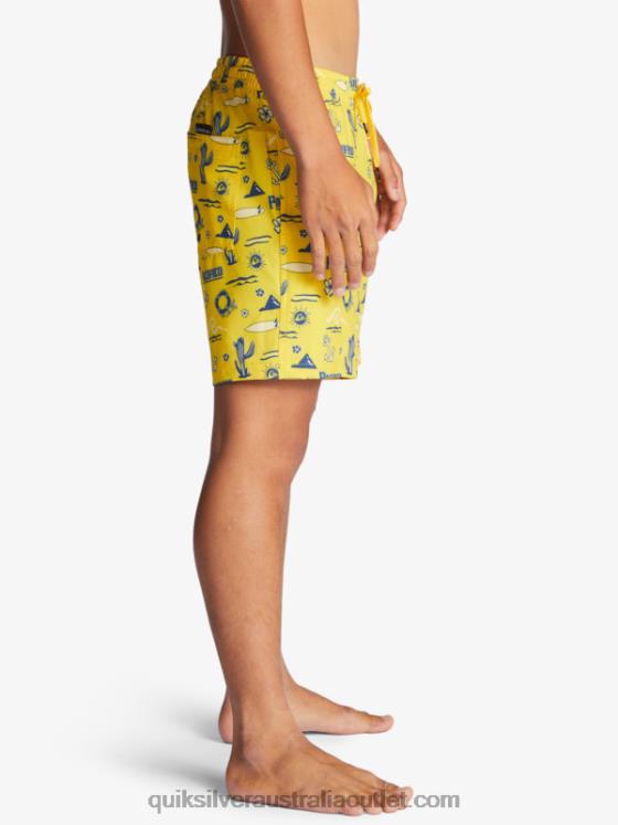 Quiksilver x Pacifico Men 17 Volleys H2N4B1763 yellow pacifico quik volley