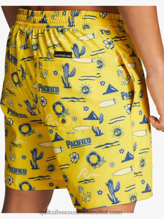Quiksilver x Pacifico Men 17 Volleys H2N4B1763 yellow pacifico quik volley