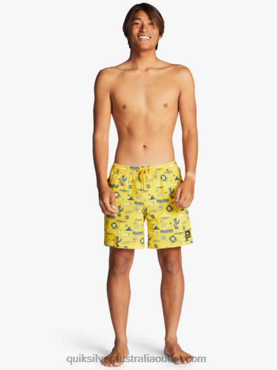 Quiksilver x Pacifico Men 17 Volleys H2N4B1763 yellow pacifico quik volley