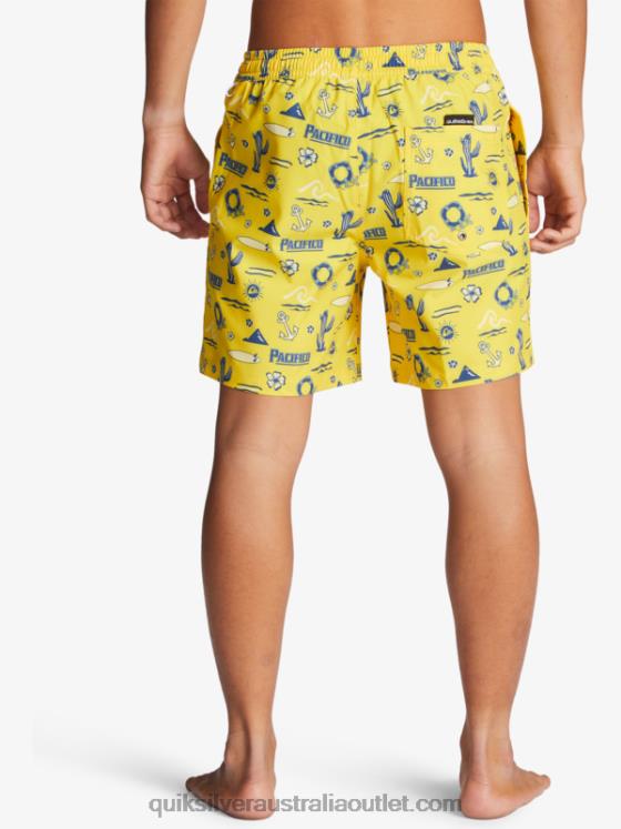 Quiksilver x Pacifico Men 17 Volleys H2N4B1763 yellow pacifico quik volley