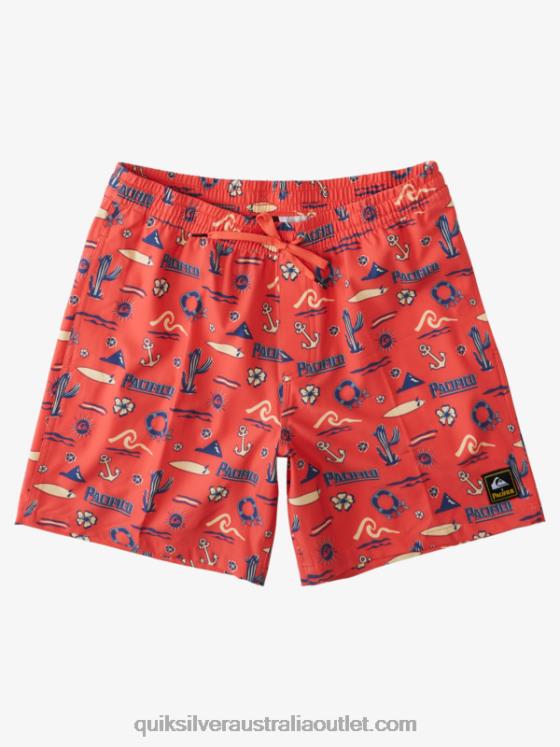 Quiksilver x Pacifico Men 17 Volleys H2N4B1764 red pacifico quiksilver volley