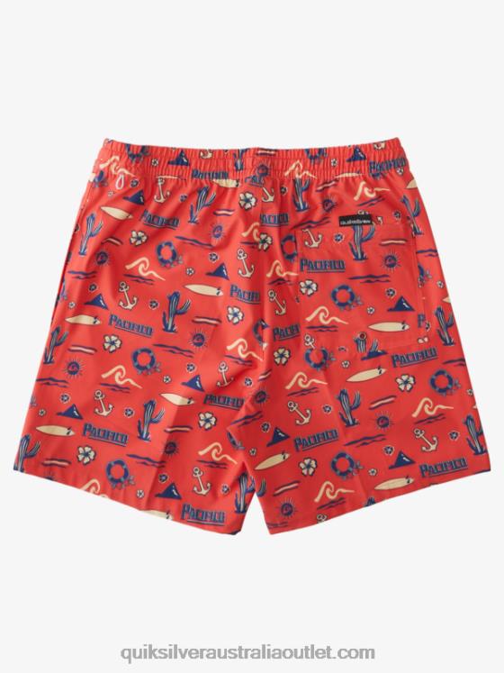 Quiksilver x Pacifico Men 17 Volleys H2N4B1764 red pacifico quiksilver volley