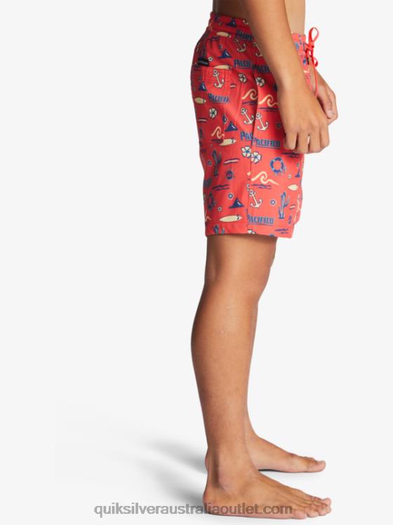 Quiksilver x Pacifico Men 17 Volleys H2N4B1764 red pacifico quiksilver volley