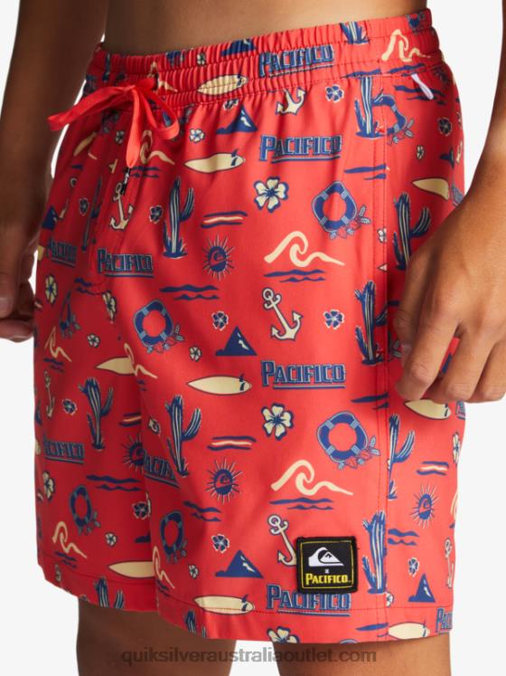 Quiksilver x Pacifico Men 17 Volleys H2N4B1764 red pacifico quiksilver volley