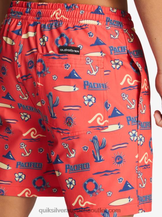 Quiksilver x Pacifico Men 17 Volleys H2N4B1764 red pacifico quiksilver volley