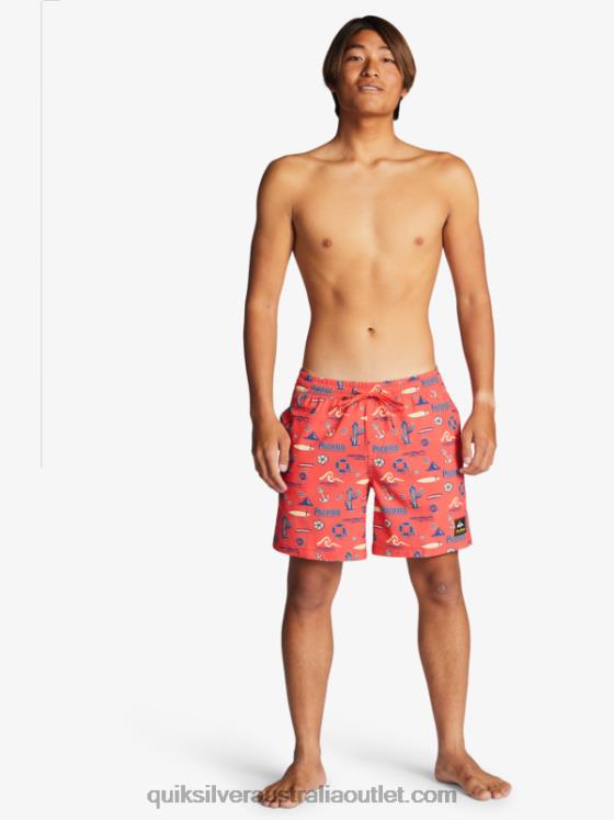 Quiksilver x Pacifico Men 17 Volleys H2N4B1764 red pacifico quiksilver volley