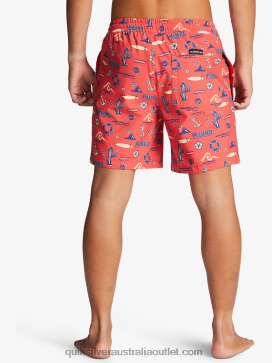 Quiksilver x Pacifico Men 17 Volleys H2N4B1764 red pacifico quiksilver volley