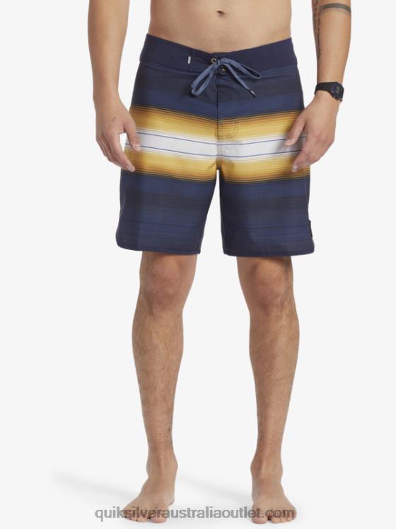 Quiksilver x Pacifico Men Surfsilk 18 Boardshorts H2N4B13 navy blazer