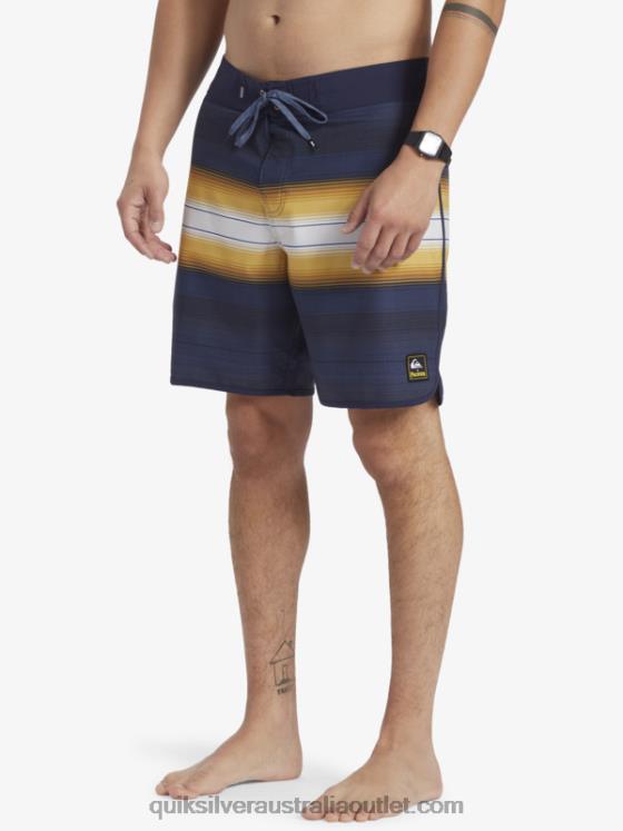 Quiksilver x Pacifico Men Surfsilk 18 Boardshorts H2N4B13 navy blazer