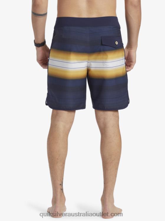 Quiksilver x Pacifico Men Surfsilk 18 Boardshorts H2N4B13 navy blazer