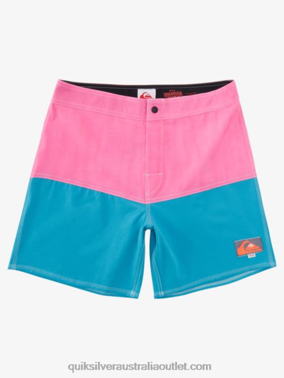 Quiksilver x Stranger Men Things Butt Logo 1986 17 Boardshorts H2N4B1720 lenora hills