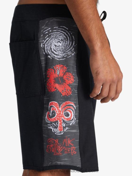 Quiksilver x Stranger Men Things Original Arch 1986 18 Boardshorts H2N4B1786 the upside down