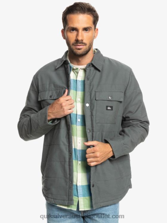 Quiksilver Men Downrail Canvas Chore Jacket H2N4B1566 iron gate