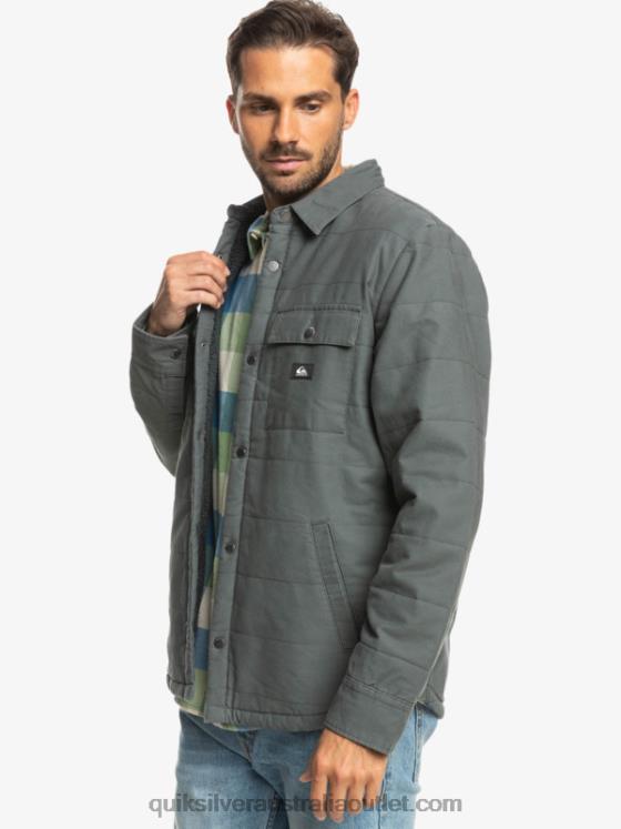 Quiksilver Men Downrail Canvas Chore Jacket H2N4B1566 iron gate