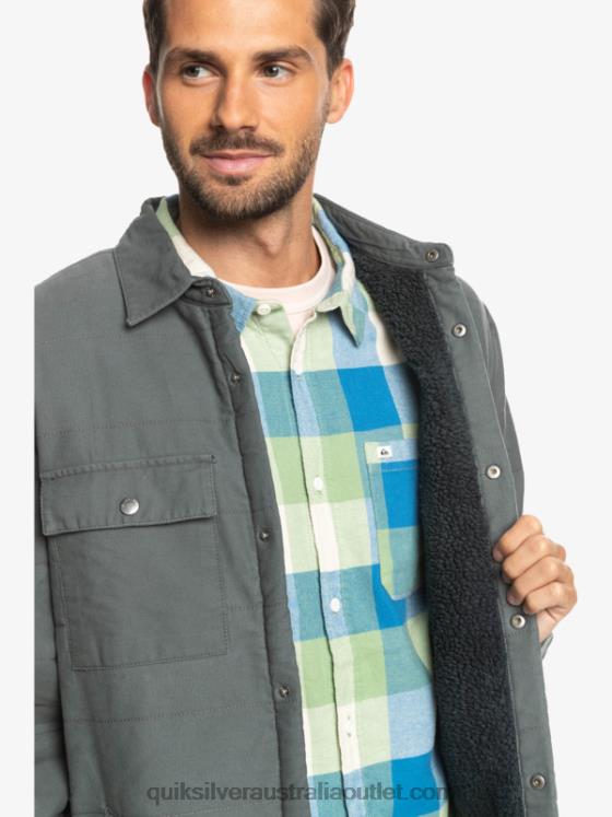 Quiksilver Men Downrail Canvas Chore Jacket H2N4B1566 iron gate