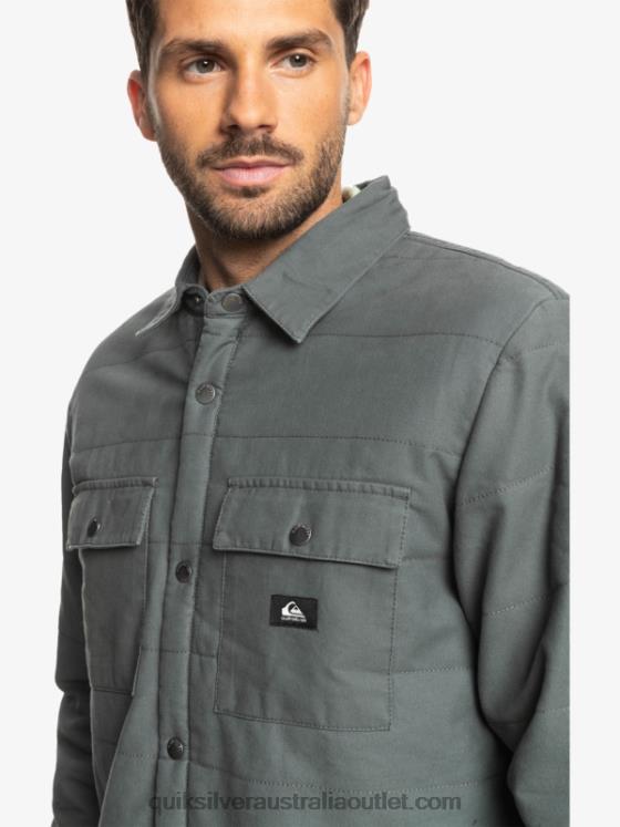Quiksilver Men Downrail Canvas Chore Jacket H2N4B1566 iron gate