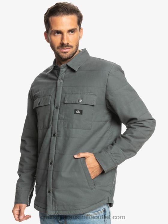 Quiksilver Men Downrail Canvas Chore Jacket H2N4B1566 iron gate