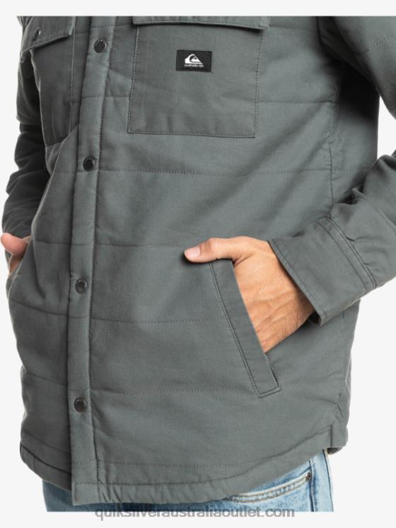 Quiksilver Men Downrail Canvas Chore Jacket H2N4B1566 iron gate