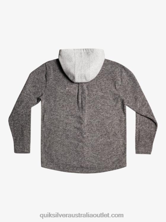 Quiksilver Men Super Swell Hooded Fleece Zip-Up Jacket H2N4B1472 dark grey heather