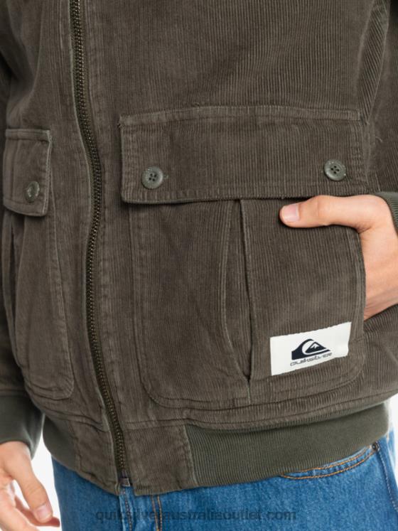 Quiksilver Men Triple Stringer Corduroy Jacket H2N4B1557 grape leaf