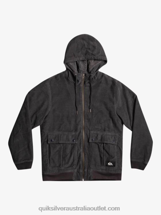 Quiksilver Men Triple Stringer Corduroy Jacket H2N4B1558 tarmac
