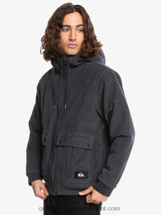 Quiksilver Men Triple Stringer Corduroy Jacket H2N4B1558 tarmac