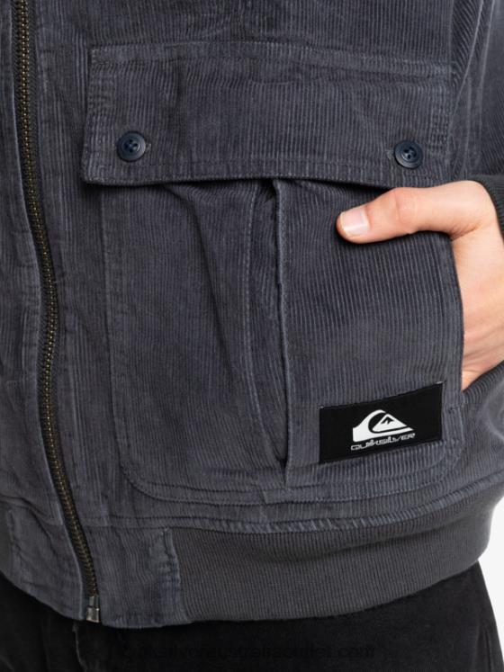 Quiksilver Men Triple Stringer Corduroy Jacket H2N4B1558 tarmac