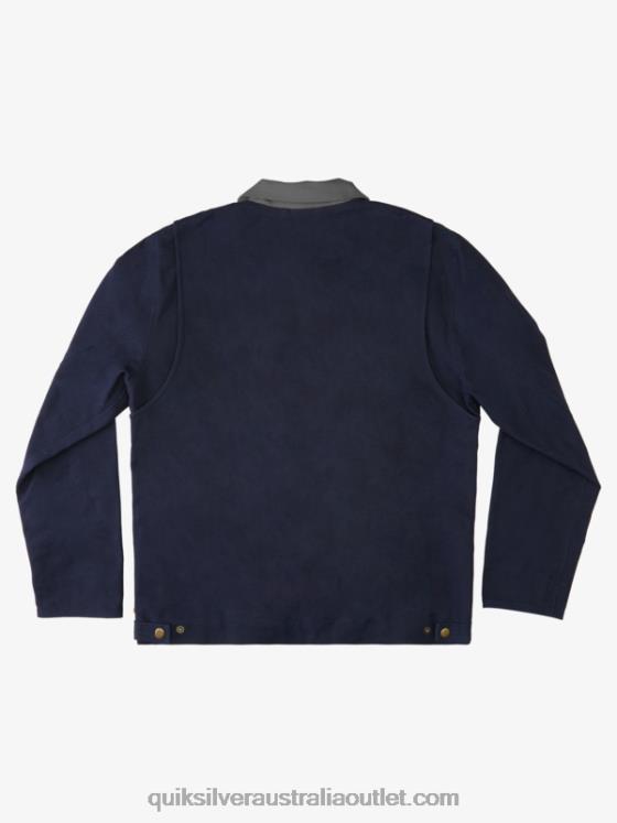 Quiksilver Men Waterman Wave Chore Workwear Jacket H2N4B1177 odyssey gray